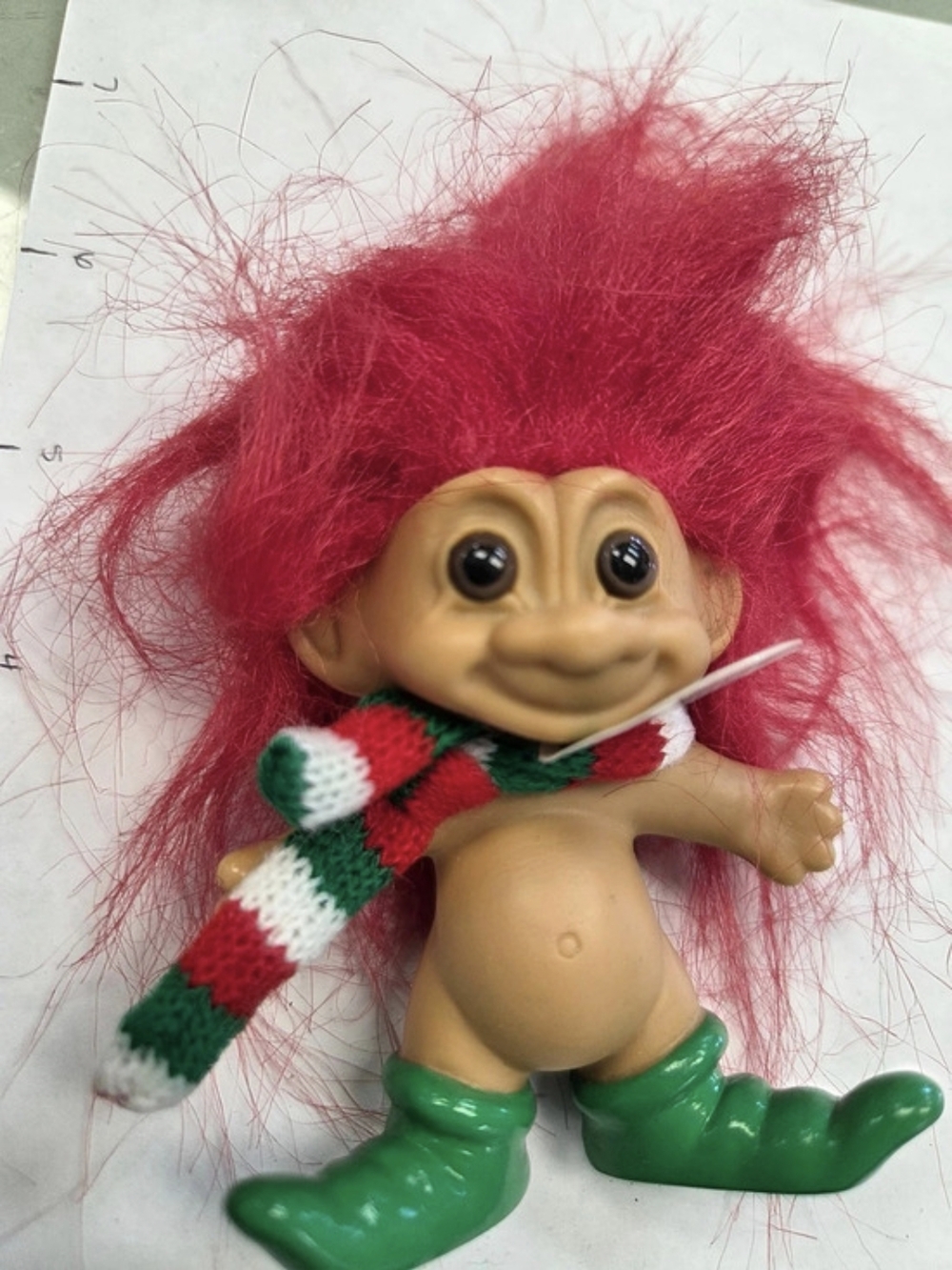 Russ Merry Little Trolls Holiday Troll Doll Red & Green